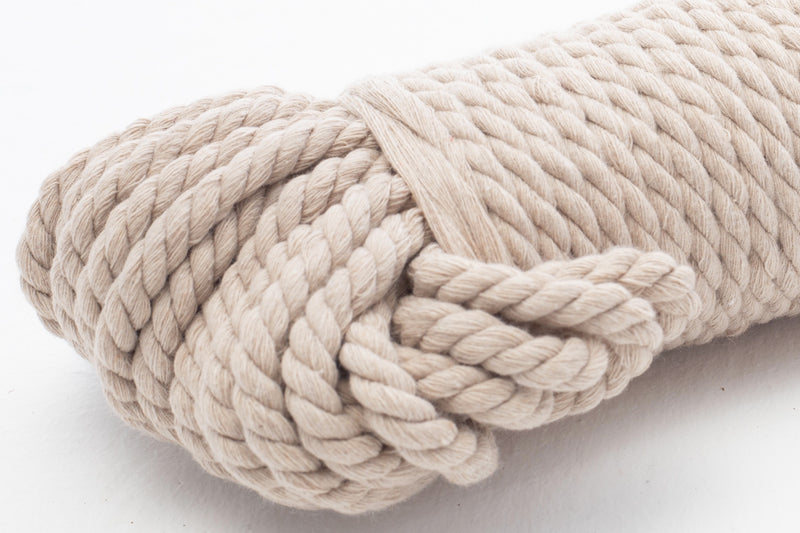 Cotton Rope - 3 Ply - 5 mm - Sand ♻️ – Namaari
