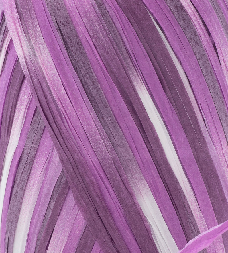 Ombre Paper Raffia Ribbon - Lilac & Cream ♻️ – Namaari